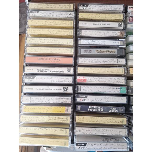 Old-Time Radio Horror & Mystery 60 Cassettes The Shadow Lights Out Inner Sanctum - Picture 2 of 8